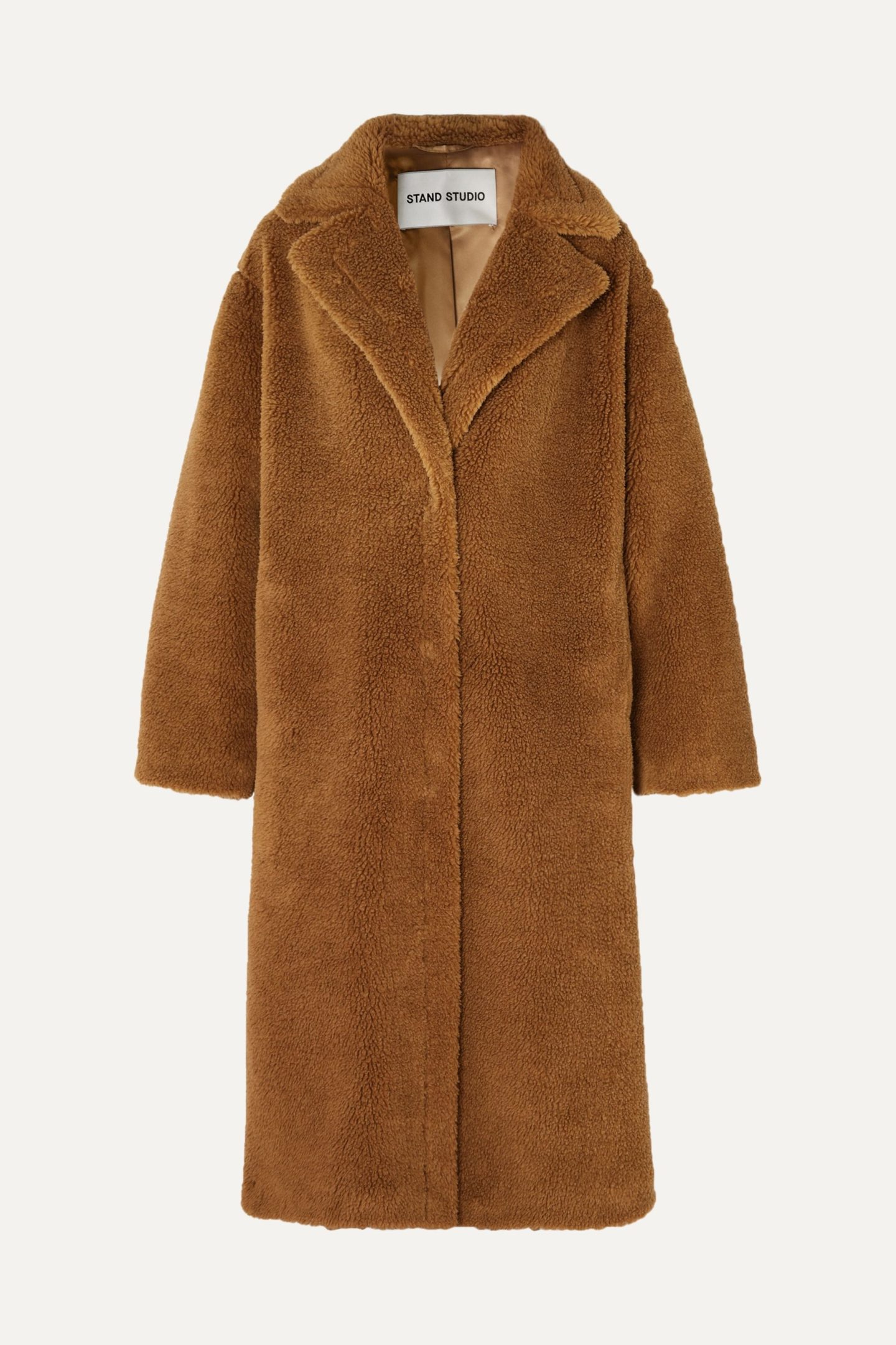 Stand Studio Mario Cocoon Faux Shearling Coat 